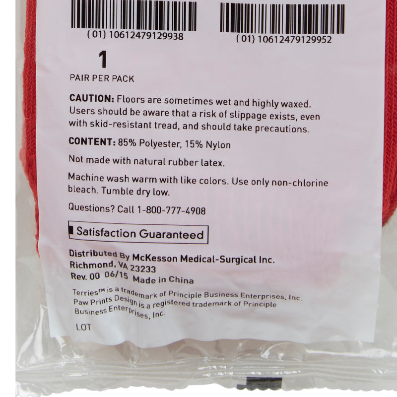 McKesson Terries™ Adult Slipper Socks, X-Large