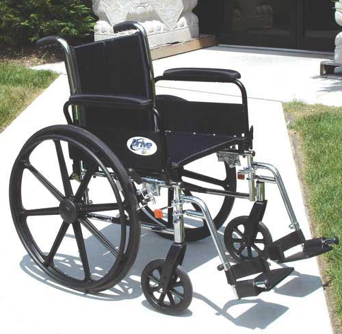 K3 Wheelchair Ltwt 20  w/DFA & ELR&