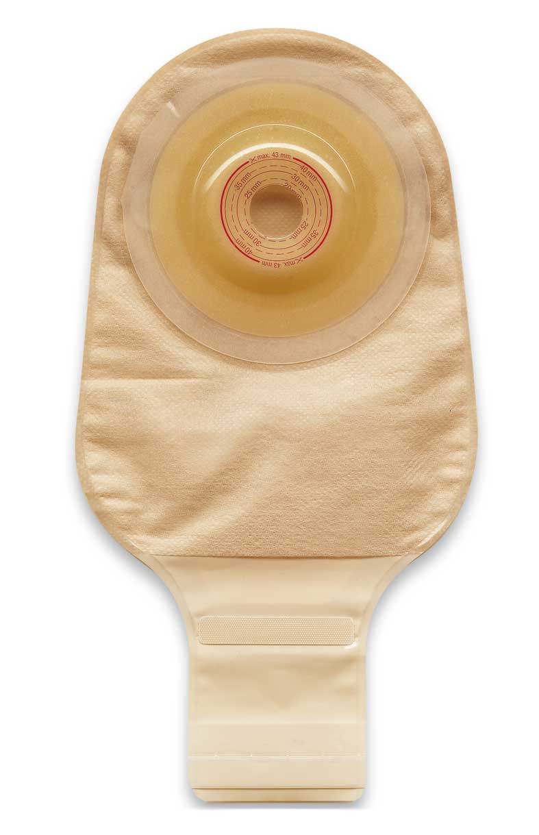 Esteem® + Flex One-Piece Drainable Opaque Ostomy Pouch, 8½ Inch Length, 13/16 to 1-3/8 Inch Stoma