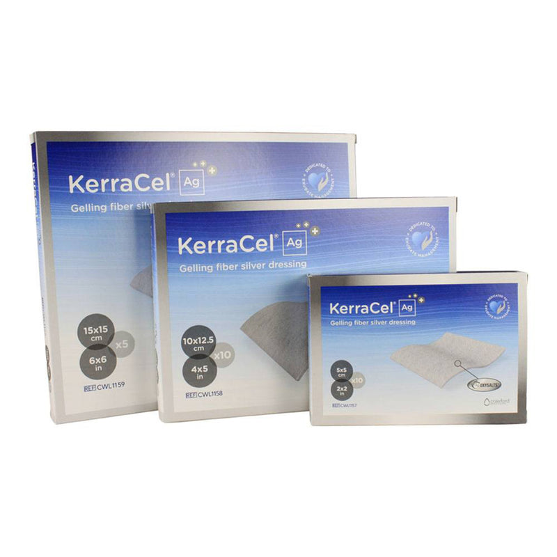 KerraContact™ Ag Silver Dressing, 4 x 5 Inch