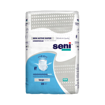 Seni® Active Super Moderate to Heavy Absorbent Underwear, Large