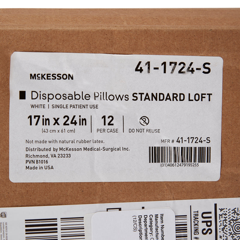 McKesson Disposable Bed Pillow, Standard Loft