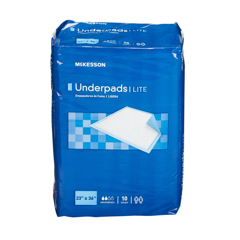 McKesson Classic Light Absorbency Underpad, 23 x 36 Inch