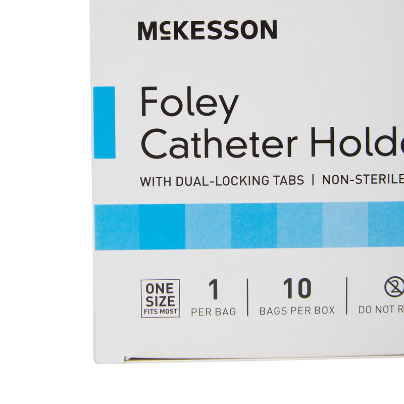 McKesson Foley Catheter Holder Leg Strap With Dual-Locking Tabs, 2 x 24 Inch