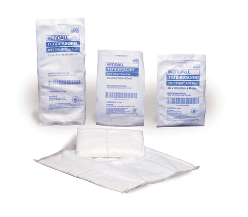 ABD Tendersorb Gauze Pads 8  x 10   Tray/18  Sterile