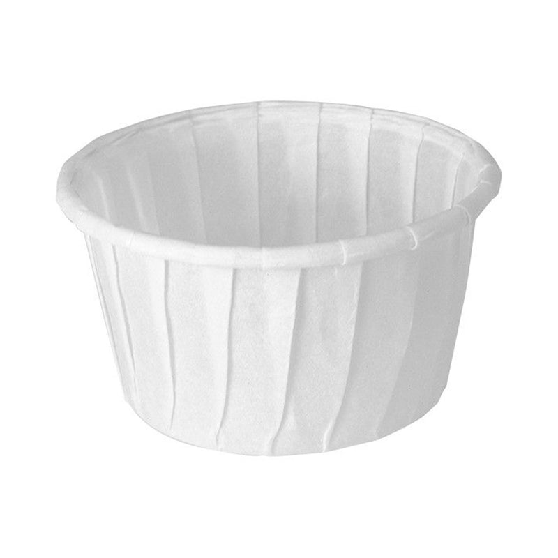 Solo Paper Souffle Cup, White, Disposable, 1.25 oz