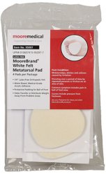 MooreBrand® White Felt Metatarsal Pad