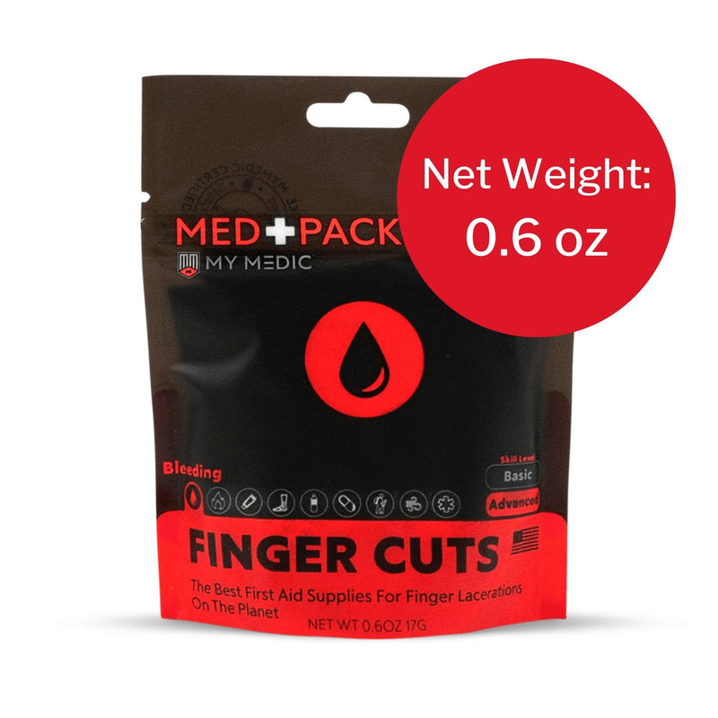 My Medic Med Packs First Aid Kit for Finger Cuts - Emergency Supplies in Portable Pouch