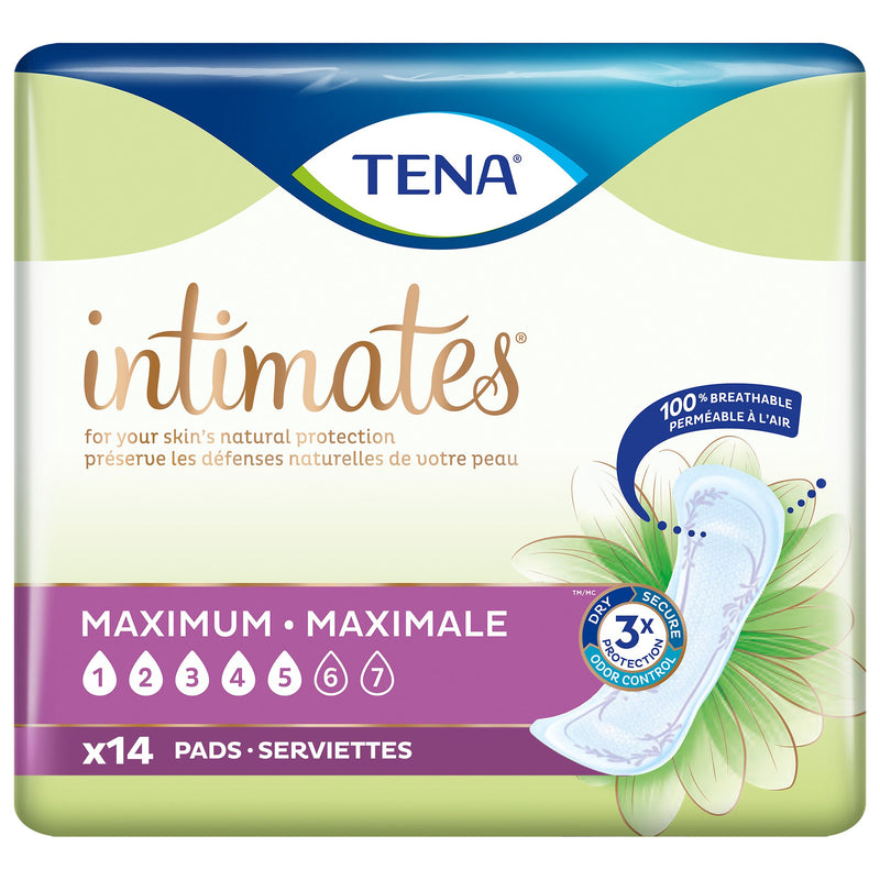Tena® Intimates™ Maximum Bladder Control Pad, 6 x 14 Inch