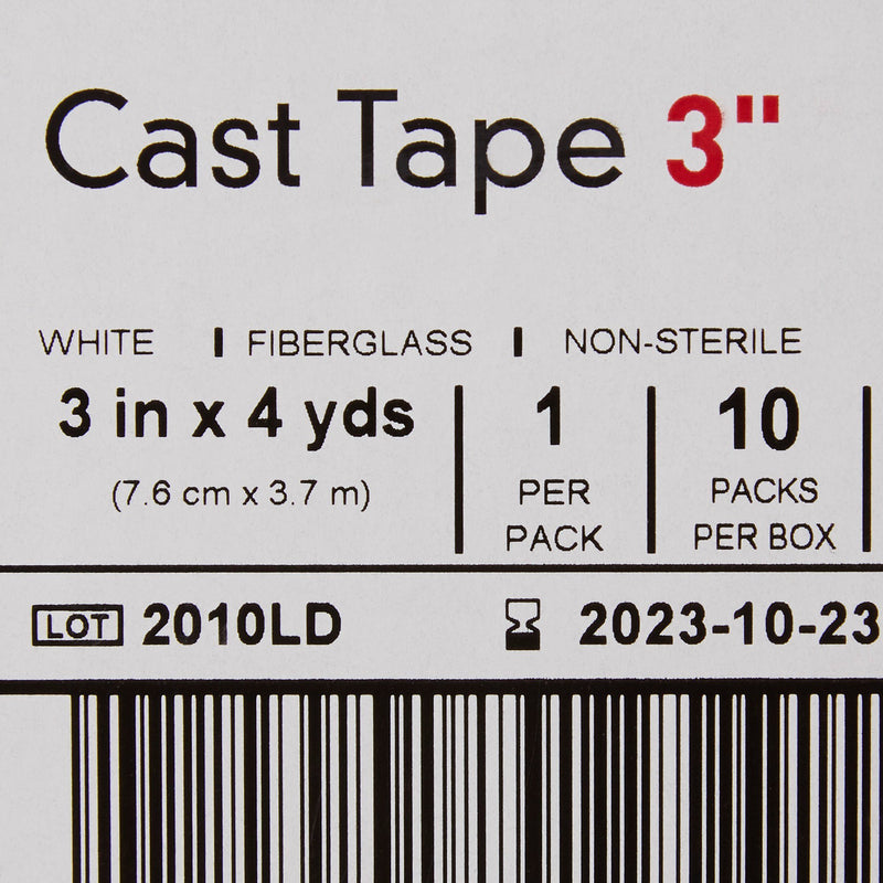 McKesson White Cast Tape, 3 Inch x 4 Yard