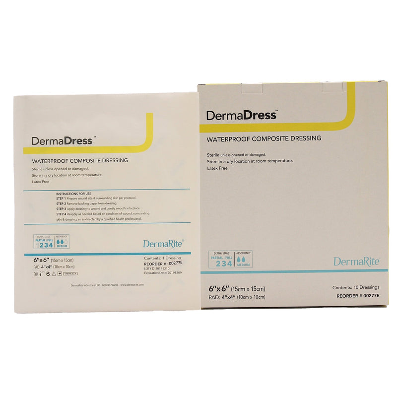 DermaDress® Composite Dressing, 6 x 6 inch