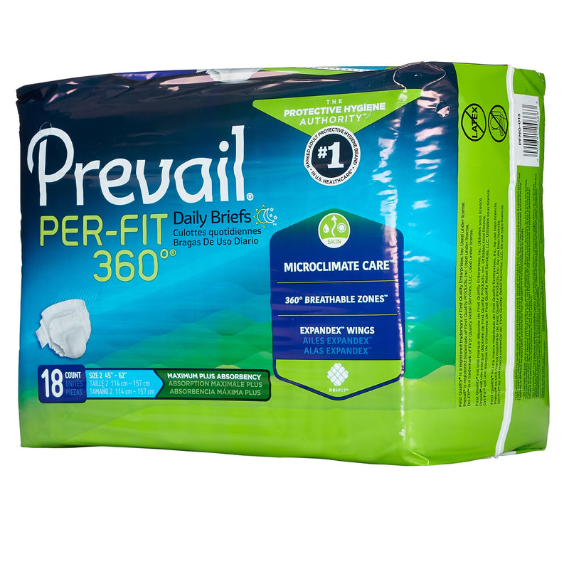 Prevail® Per-Fit 360°™ Maximum Plus Incontinence Brief, Large