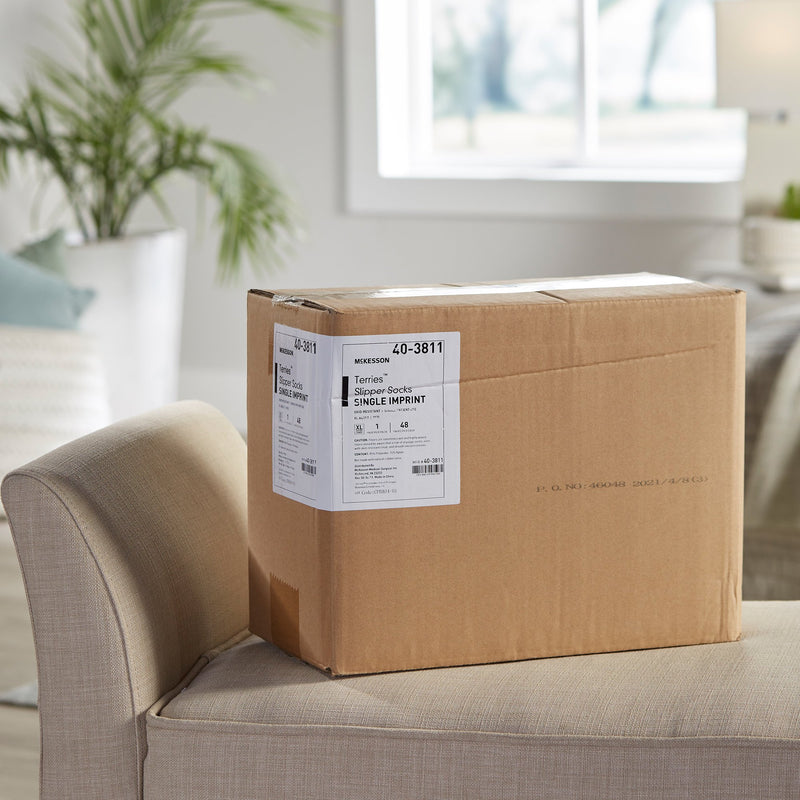 McKesson Terries™ Adult Slipper Socks, X-Large