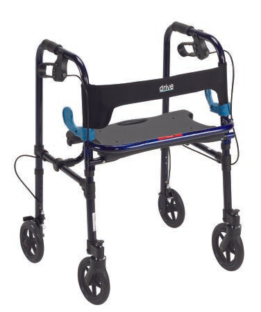 drive™ Clever-Lite 4 Wheel Rollator, Blue