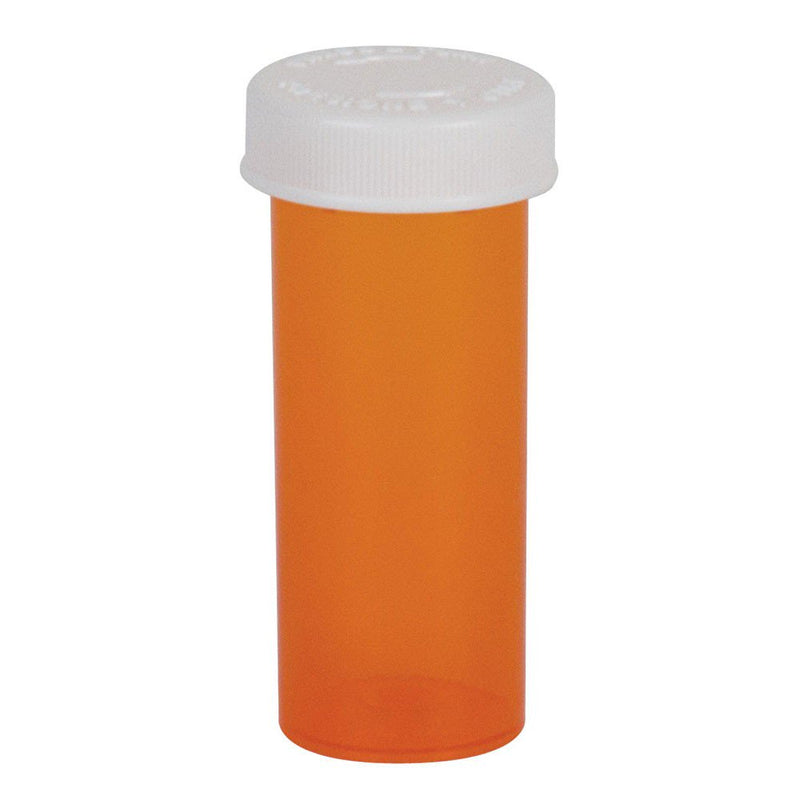 Ezydose® Push & Turn Amber Prescription Vial, 30 Dram