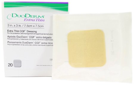 DuoDerm® Extra Thin Hydrocolloid Dressing, 6 x 7 Inch Triangle