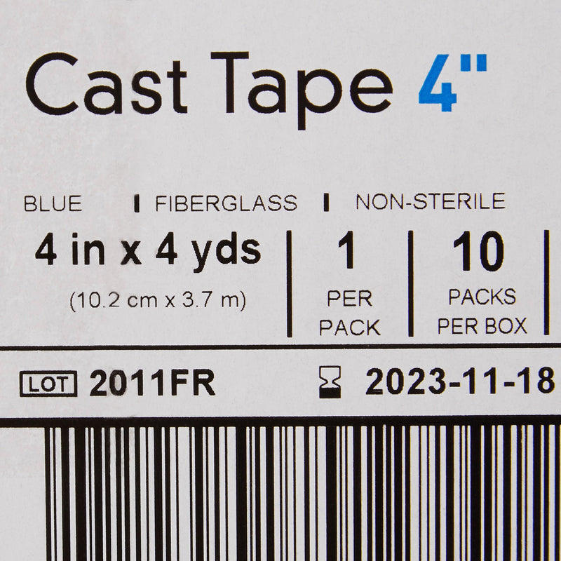 McKesson Blue Cast Tape, 4 Inch x 4 Yard