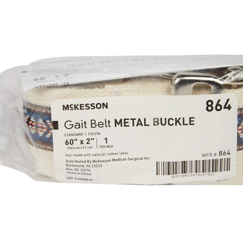 McKesson Gait Belt, 60 Inch, Fiesta Design