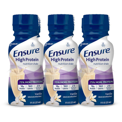 Ensure® High Protein Shake Vanilla Oral Supplement, 8 oz. Bottle