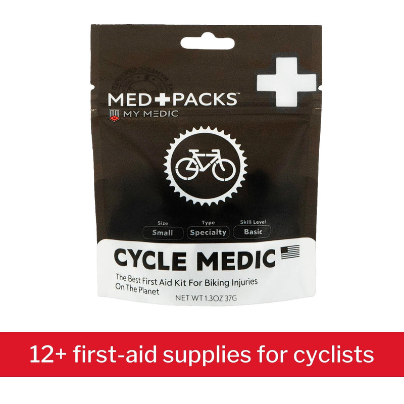 My Medic Med Packs First Aid Kit for Cyclists - Bike Injury Supplies in Portable Pouch