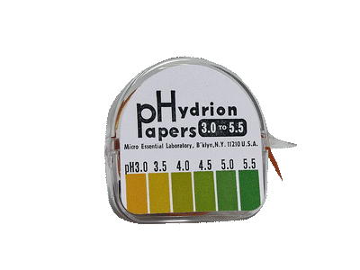 Hydrion™ pH Paper in Dispenser, 3.0 to 5.5