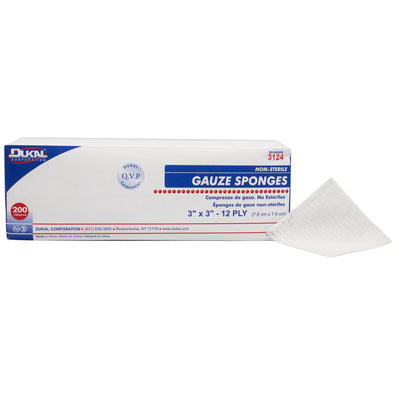 Dukal™ NonSterile Gauze Sponge, 3 x 3 Inch