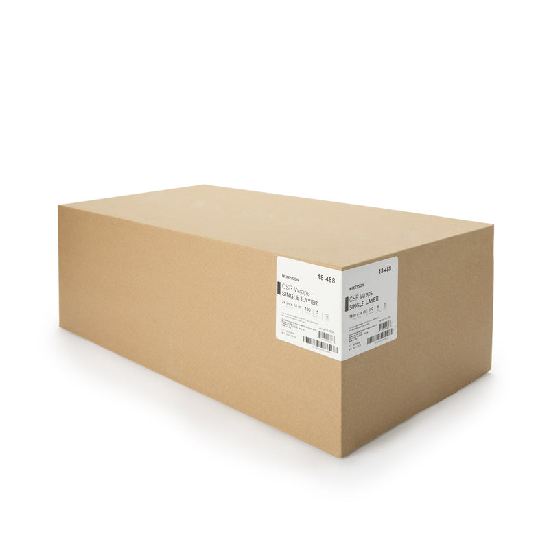 McKesson Single Layer Sterilization Wrap, 24 x 24 Inch