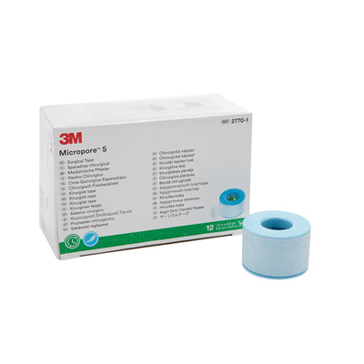 3M™ Micropore™ S Silicone Medical Tape, 1 Inch x 5-1/2 Yard, Blue
