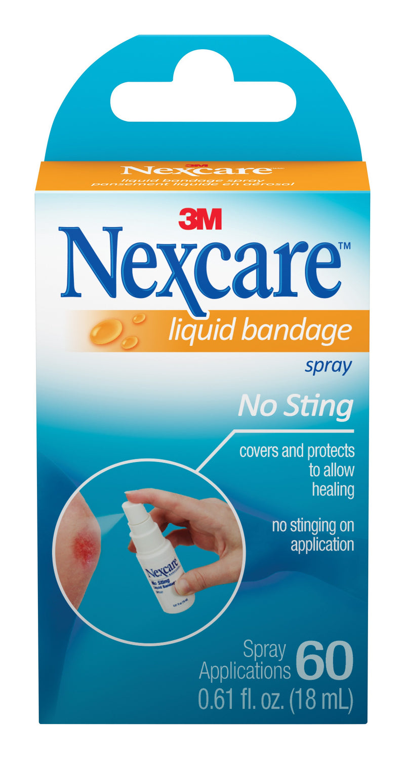 3M™ Nexcare™ Liquid Bandage, No-Sting, Breathable, Waterproof, 0.16 oz Spray Bottle