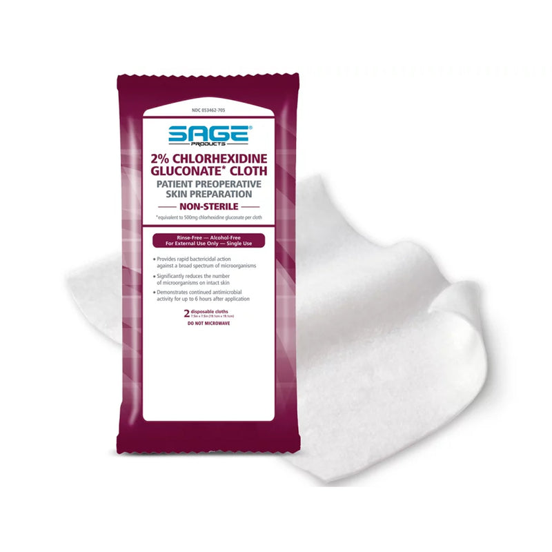 Sage® Surgical Scrub Wipe