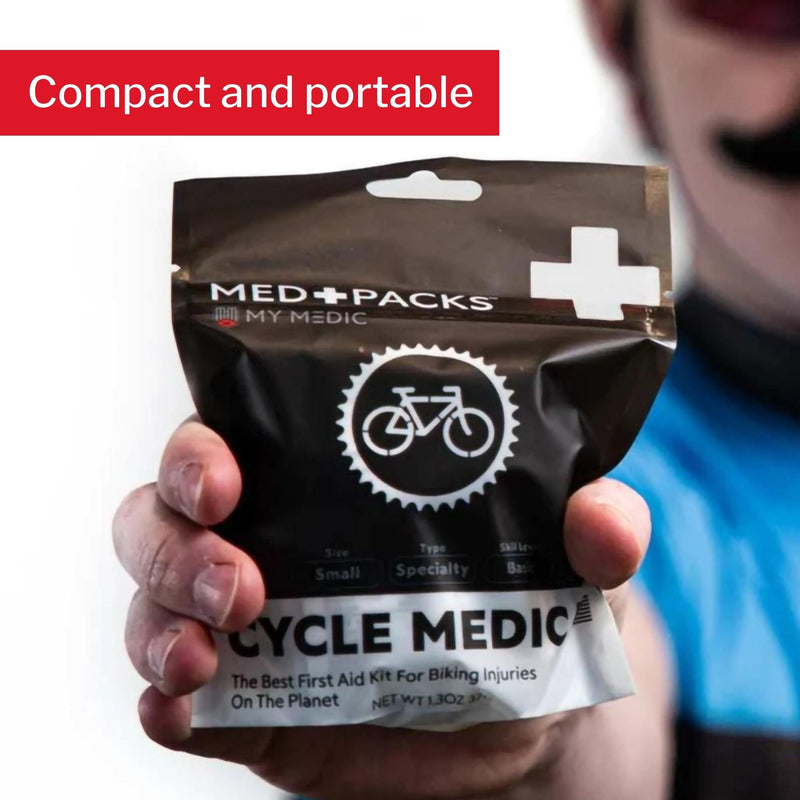 My Medic Med Packs First Aid Kit for Cyclists - Bike Injury Supplies in Portable Pouch