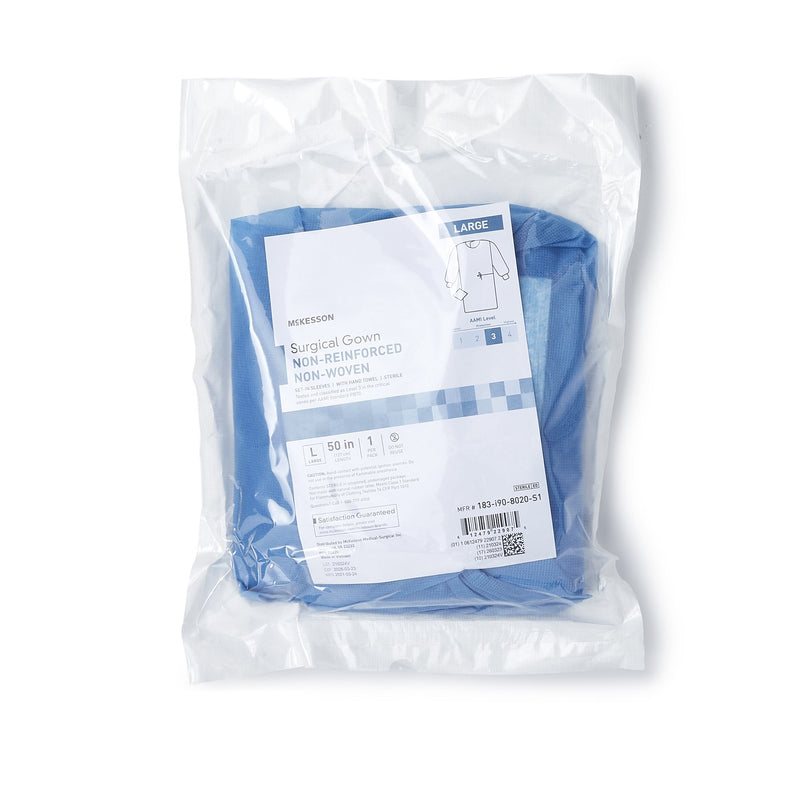 McKesson Non-Reinforced Surgical Gown with Towel