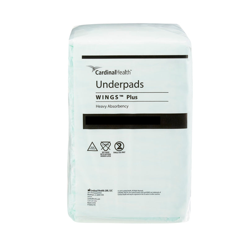 Wings Plus Underpads, Disposable, Heavy Absorbency, Beige, 36 X 36 Inch