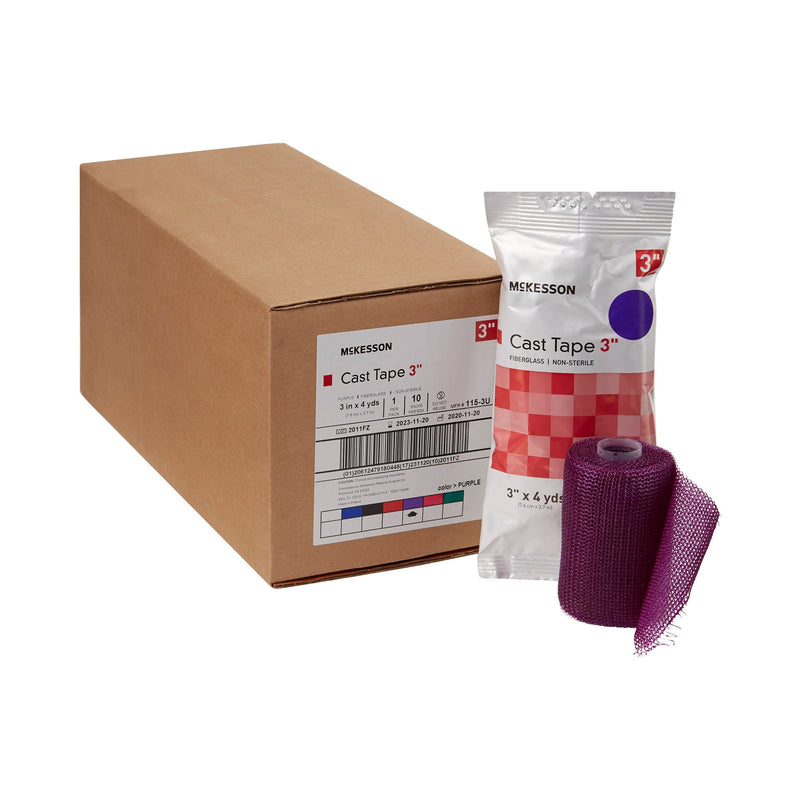 McKesson Purple Cast Tape, 3 Inch x 4 Yard