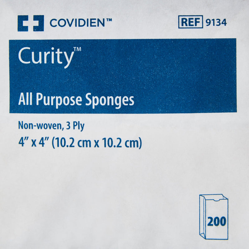 Curity™ NonSterile Nonwoven Sponge, 4 x 4 Inch