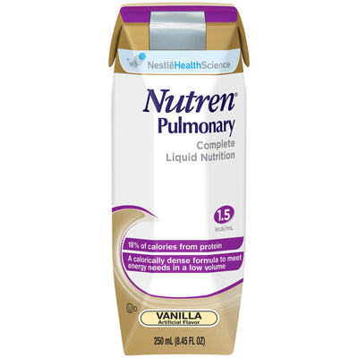 Nutren® Pulmonary Vanilla Oral Supplement / Tube Feeding Formula , 250 mL Carton