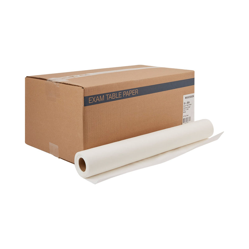 McKesson Crepe Table Paper, 21 Inch x 125 Foot, White