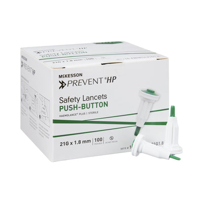 McKesson Prevent® Safety Lancet, 21 Gauge