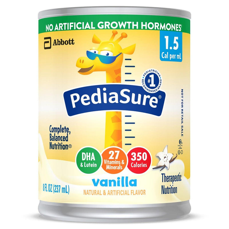 PediaSure® 1.5 Cal Vanilla Pediatric Oral Supplement / Tube Feeding Formula, 8 oz. Can