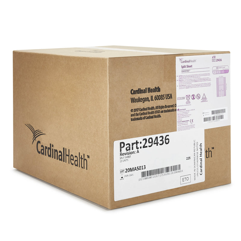 Cardinal Health Sterile Split Sheet Orthopedic Drape, 77 W x 108 L Inch