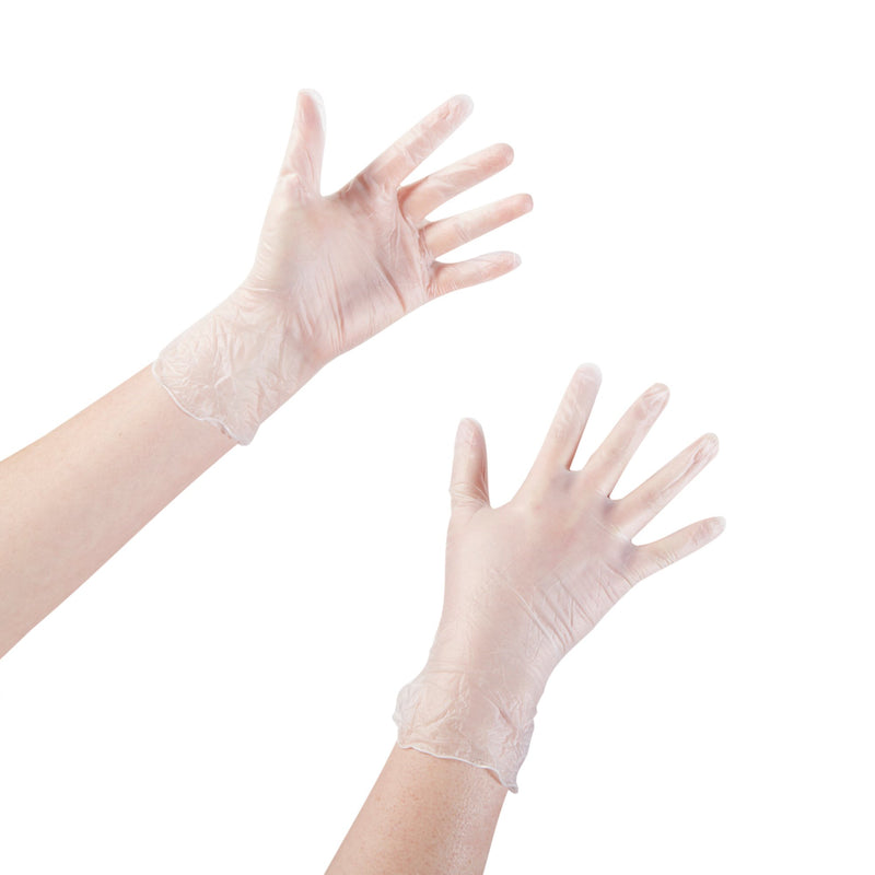 McKesson Vinyl Exam Glove, Small, Clear