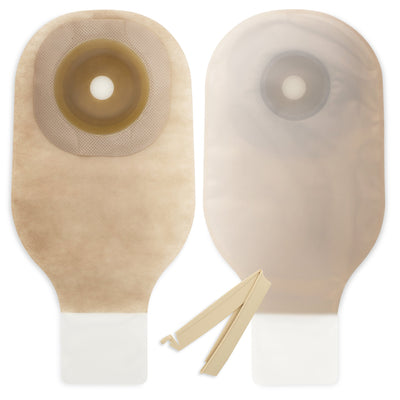 Premier™ Flextend™ One-Piece Drainable Transparent Colostomy Pouch, 12 Inch Length, 1¼ Inch Stoma