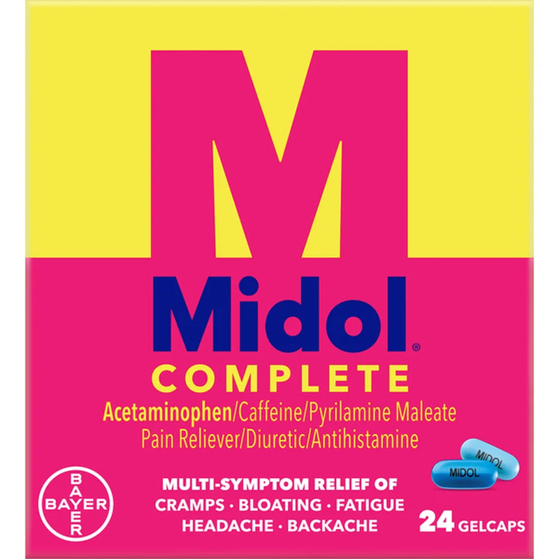 Midol® Complete Acetaminophen / Caffeine / Pyrilamine Maleate Cramp Relief 783600 BX