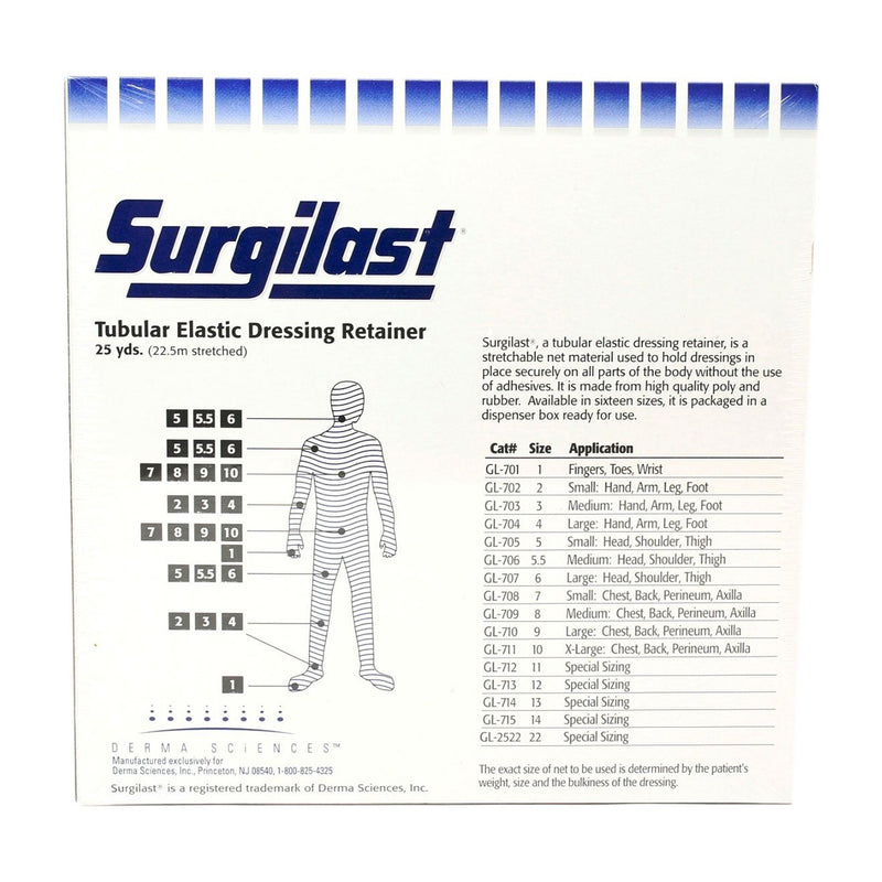 Surgilast® Elastic Net Retainer Dressing, Size 5½, 25 Yard