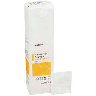 McKesson NonSterile USP Type VII Gauze Sponge, 2 x 2 Inch