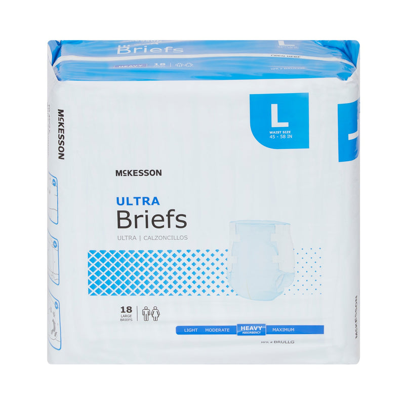 McKesson Ultra Heavy Absorbency Incontinence Brief, Large