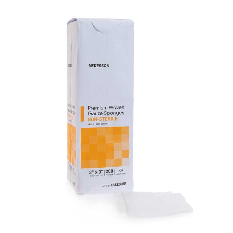 McKesson NonSterile Gauze Sponge, 3 x 3 Inch