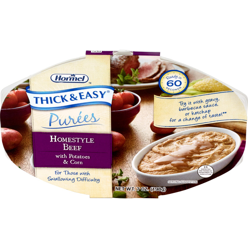 Thick & Easy® Purées, Beef with Potatoes and Corn Purée, 7 oz. Tray