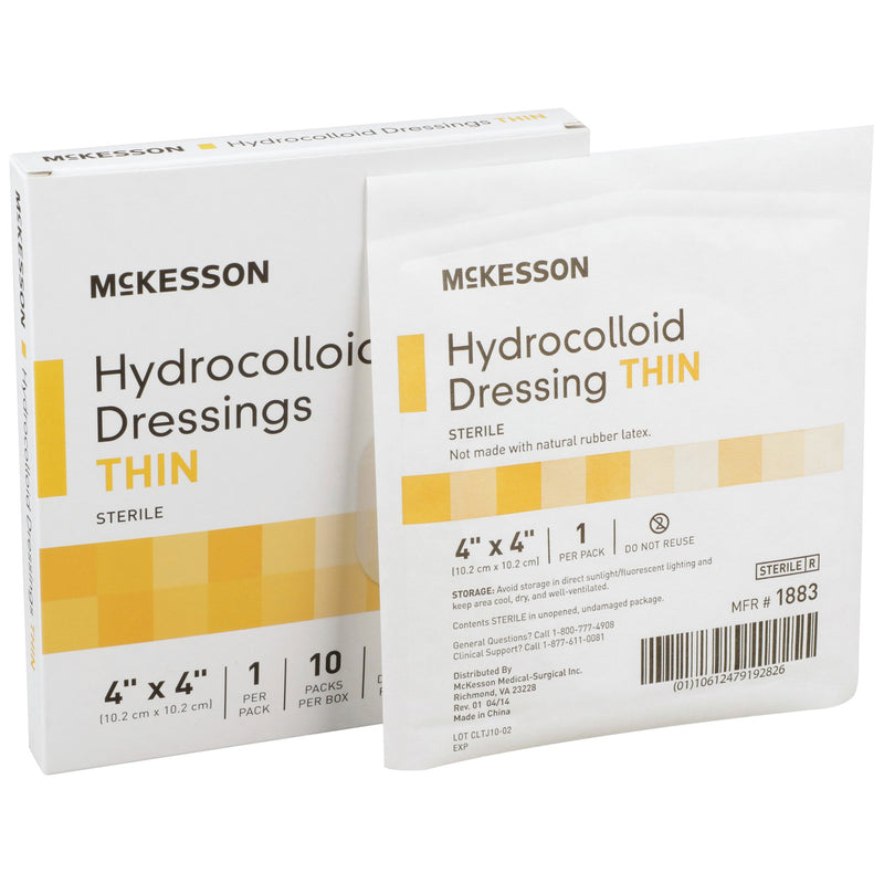 McKesson Hydrocolloid Dressing, 4 x 4 Inch