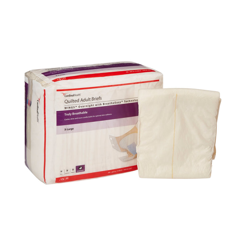 Wings™ Overnight Absorbency Incontinence Brief, Extra Large